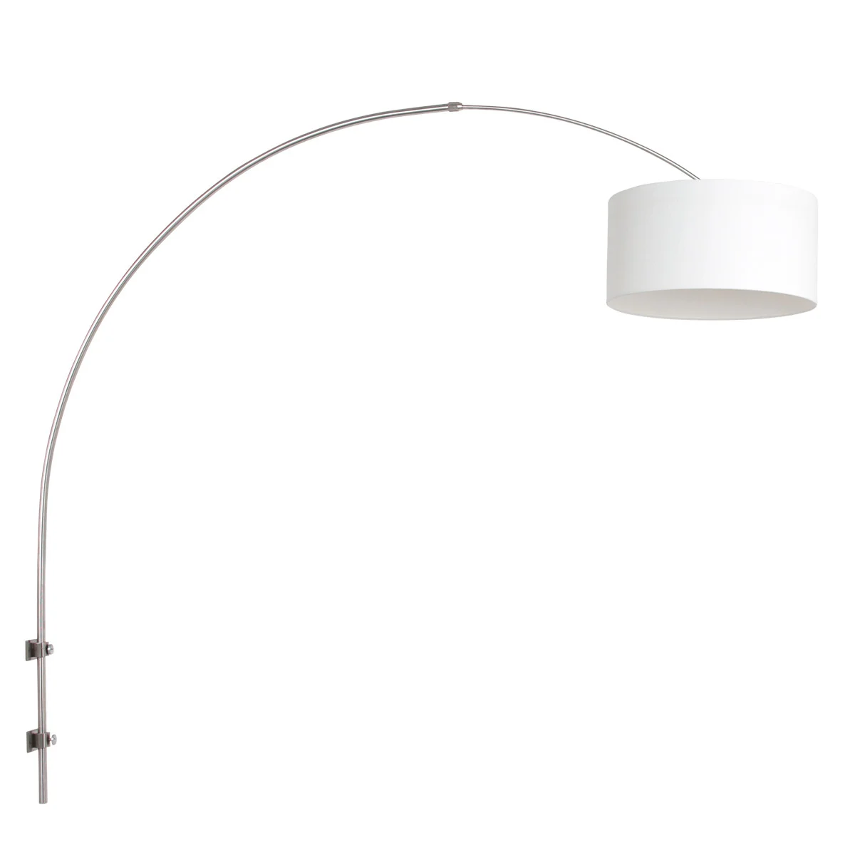 Lámpara de pared/ arco  Steinhauer Sparkled light acero y blanco