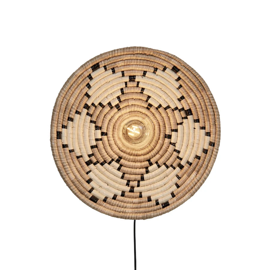 Lámpara de pared boho de esparto natural GOOD&MOJO Andros