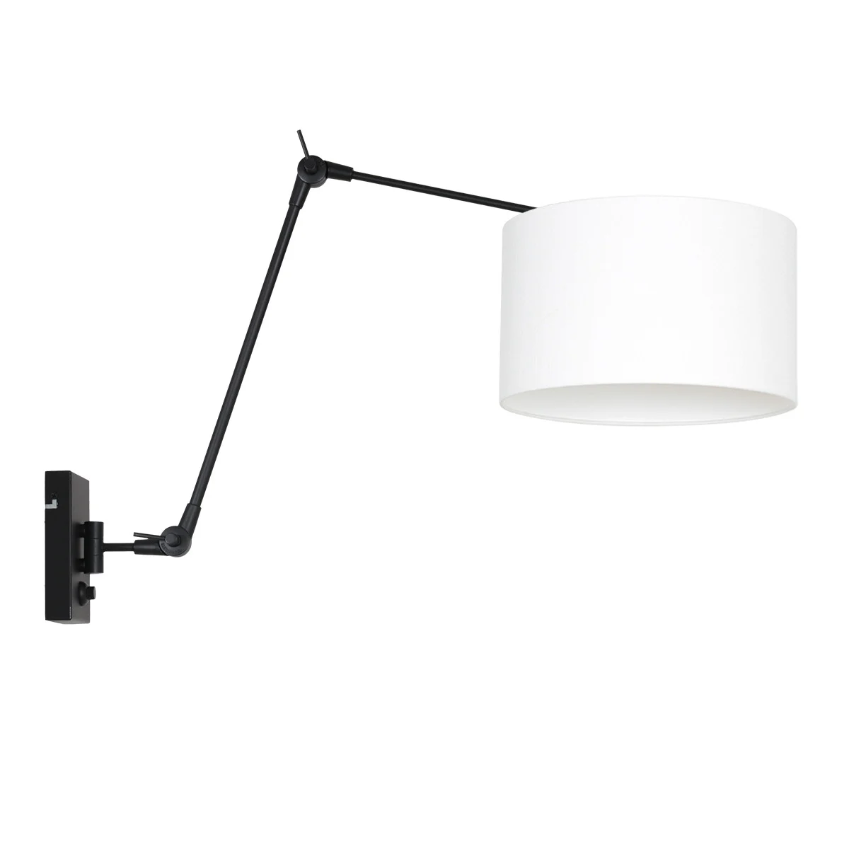 Lámpara de pared giratoria  Steinhauer Prestige chic blanco y negro