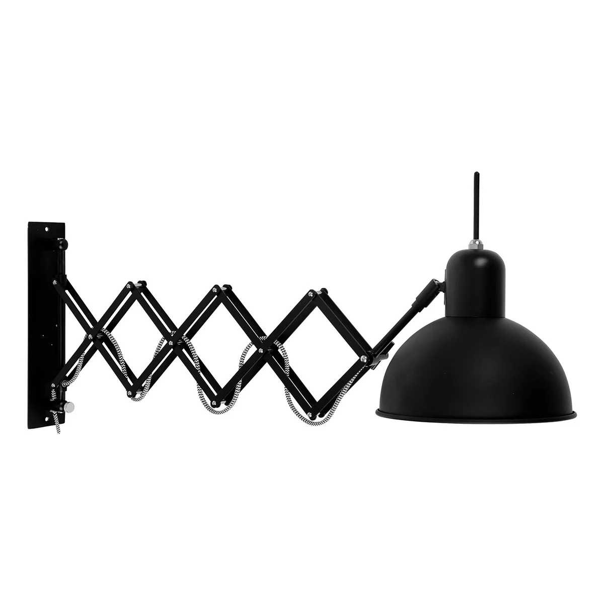 Lámpara de pared industrial negra de metal It’s About RoMi Aberdeen