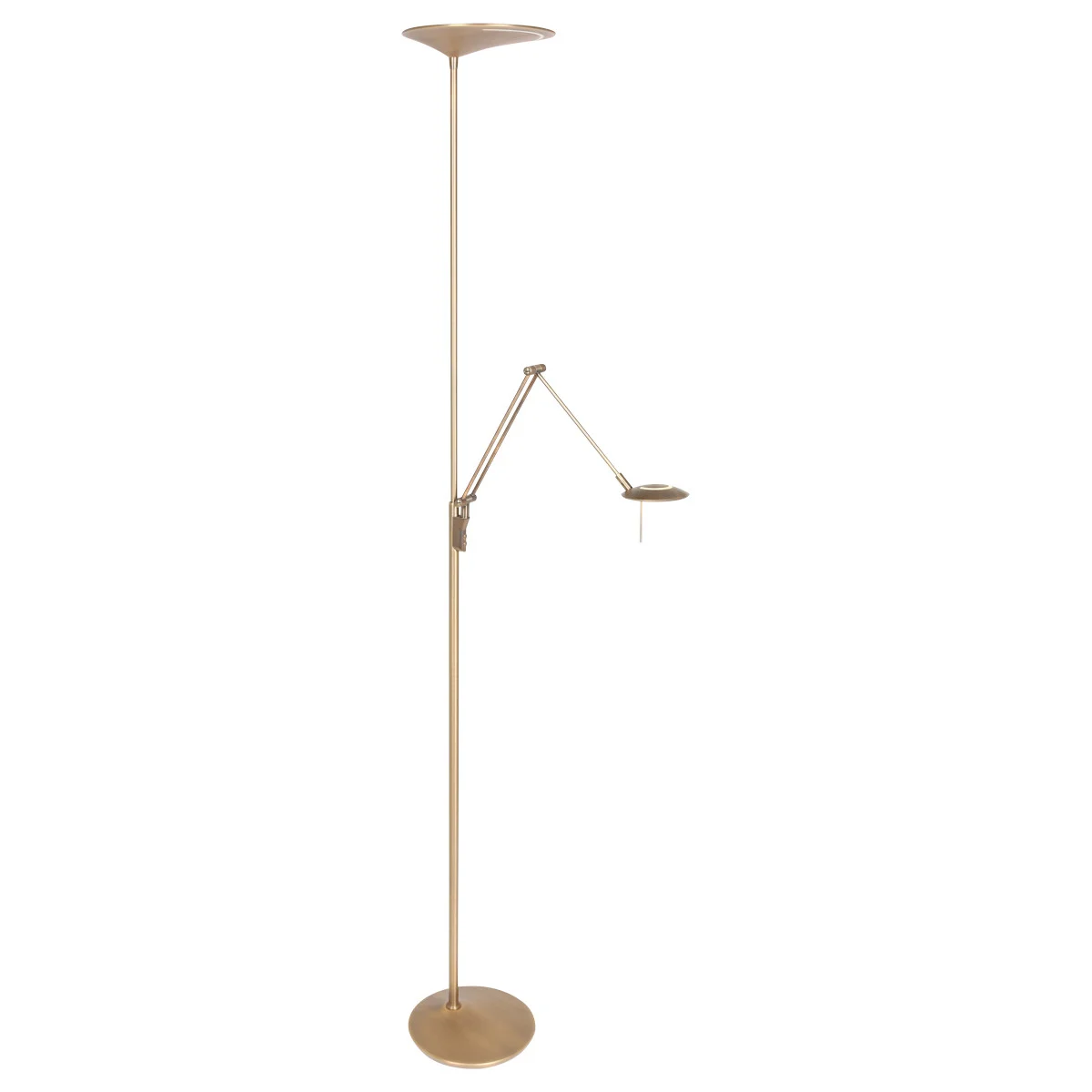 Lámpara de pie con luz de lectura de Steinhauer Zodiac LED