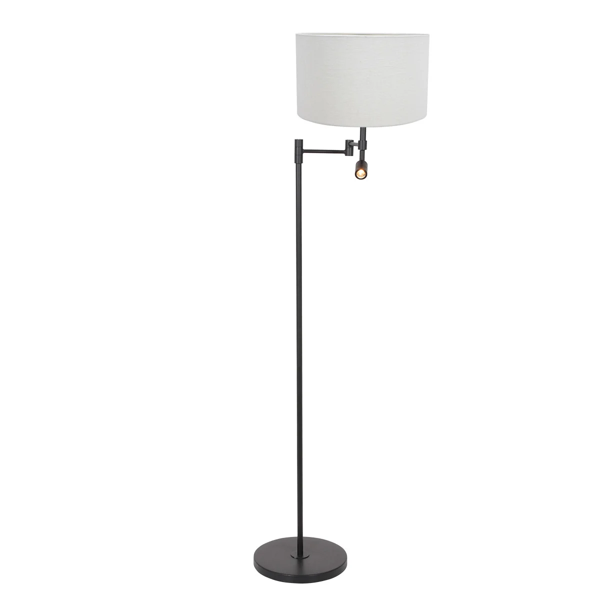 Lámpara de pie inteligente Steinhauer Stang blanco y negro