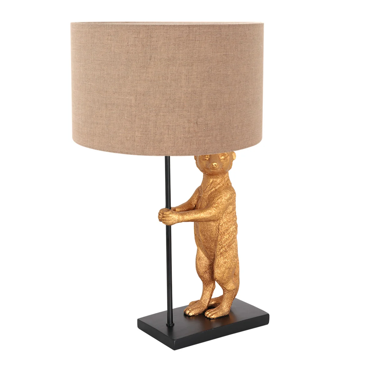Lámpara de suricato beige Anne Light & Home