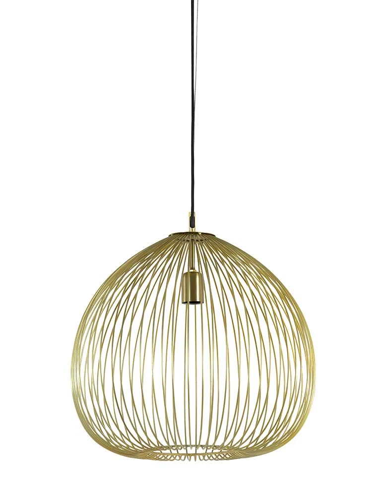 Lámpara de techo dorada con diseño contemporáneo Light & Living Rilana