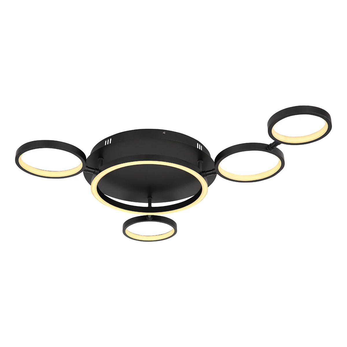 Lámpara de techo moderna de metal negro Globo Antonius