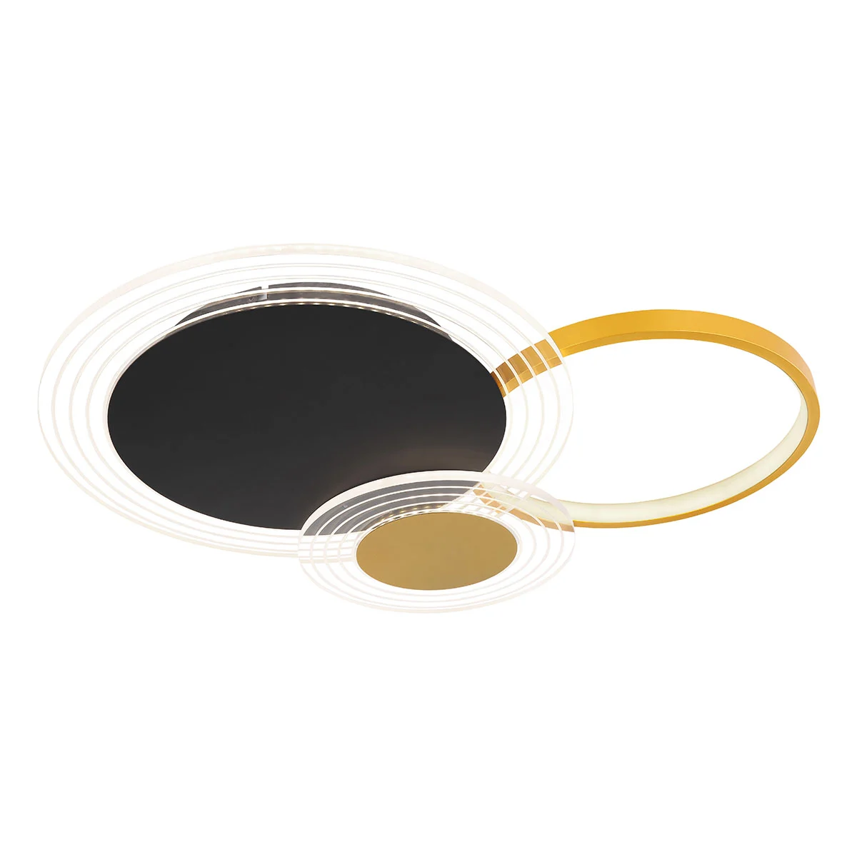 Lámpara de techo moderna de metal negro Globo Senna