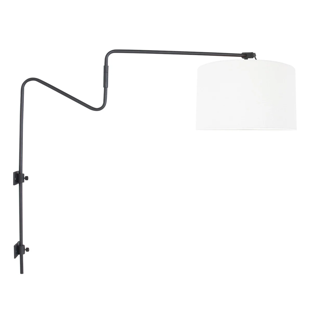 Lámpara pared ajustable blanca Steinhauer Linstrøm blanco y negro