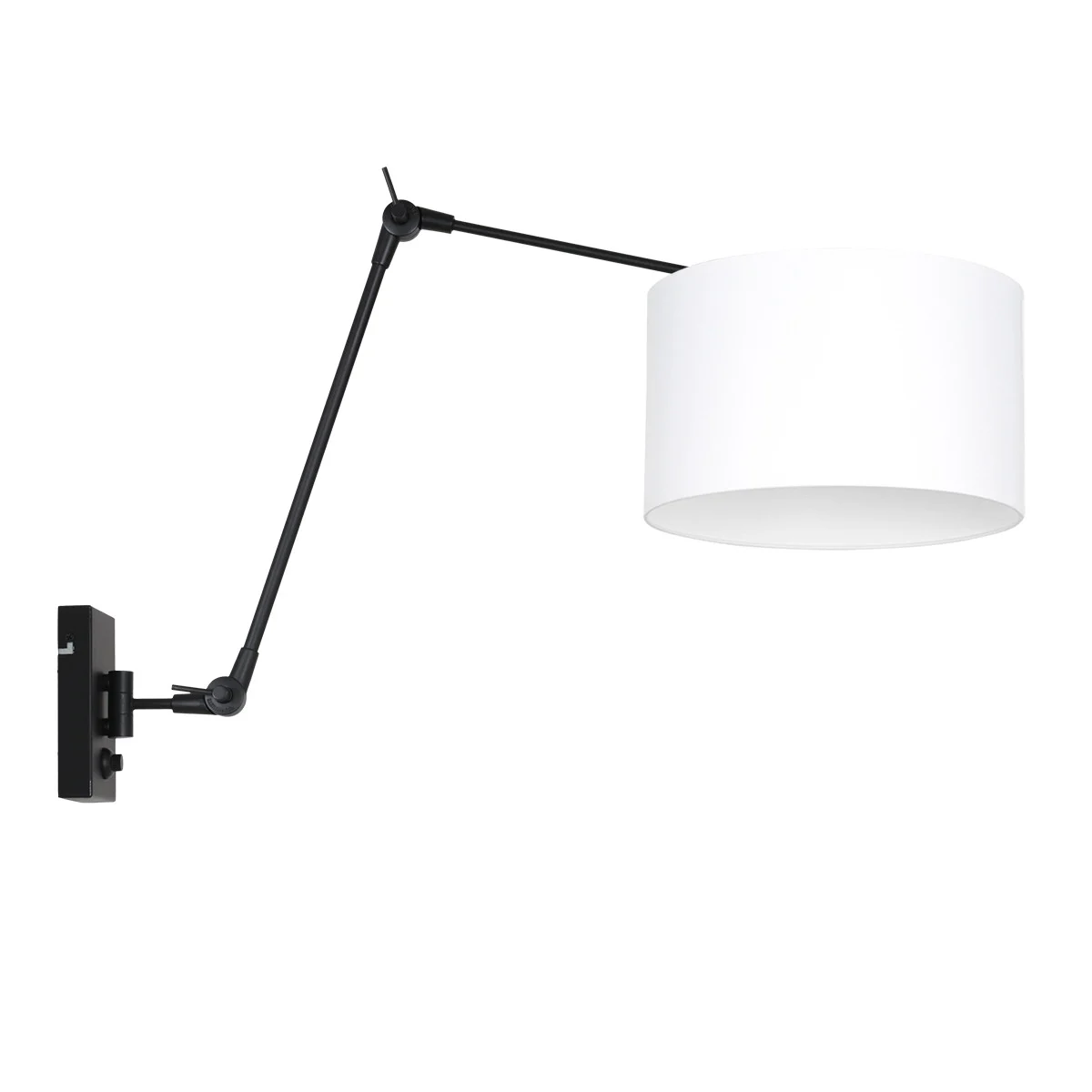 Lámpara pared/ brazo orientable Steinhauer Prestige chic blanco y negro