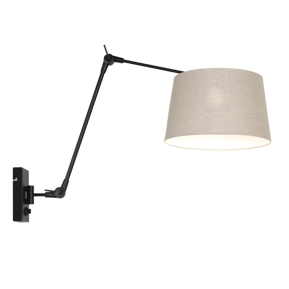 Lámpara plegable Steinhauer Prestige chic crema y negro