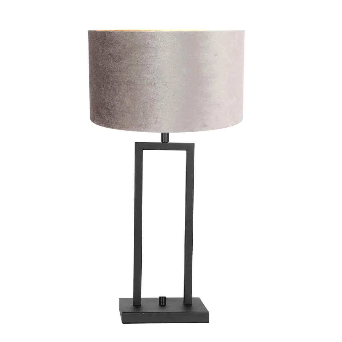 Lámpara rectangular con pantalla plateada Steinhauer Stang