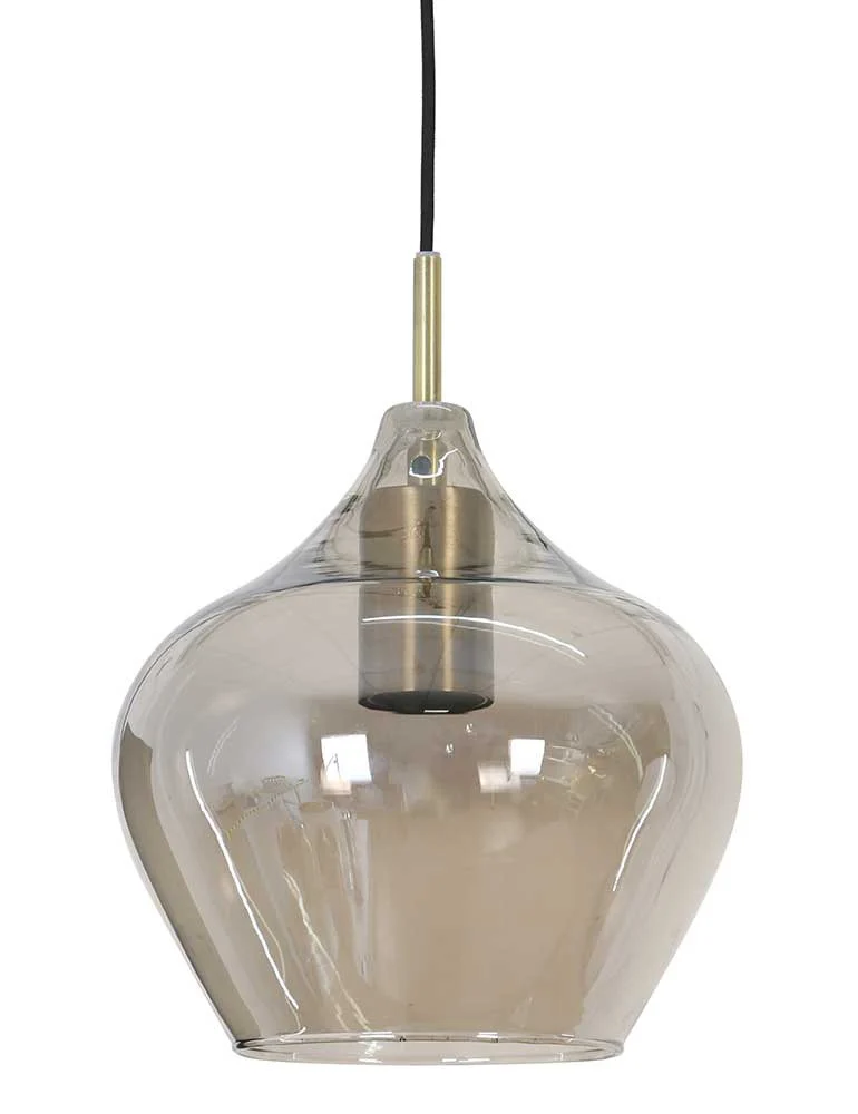 Lámpara techo cristal Light & Living Rakel bronce