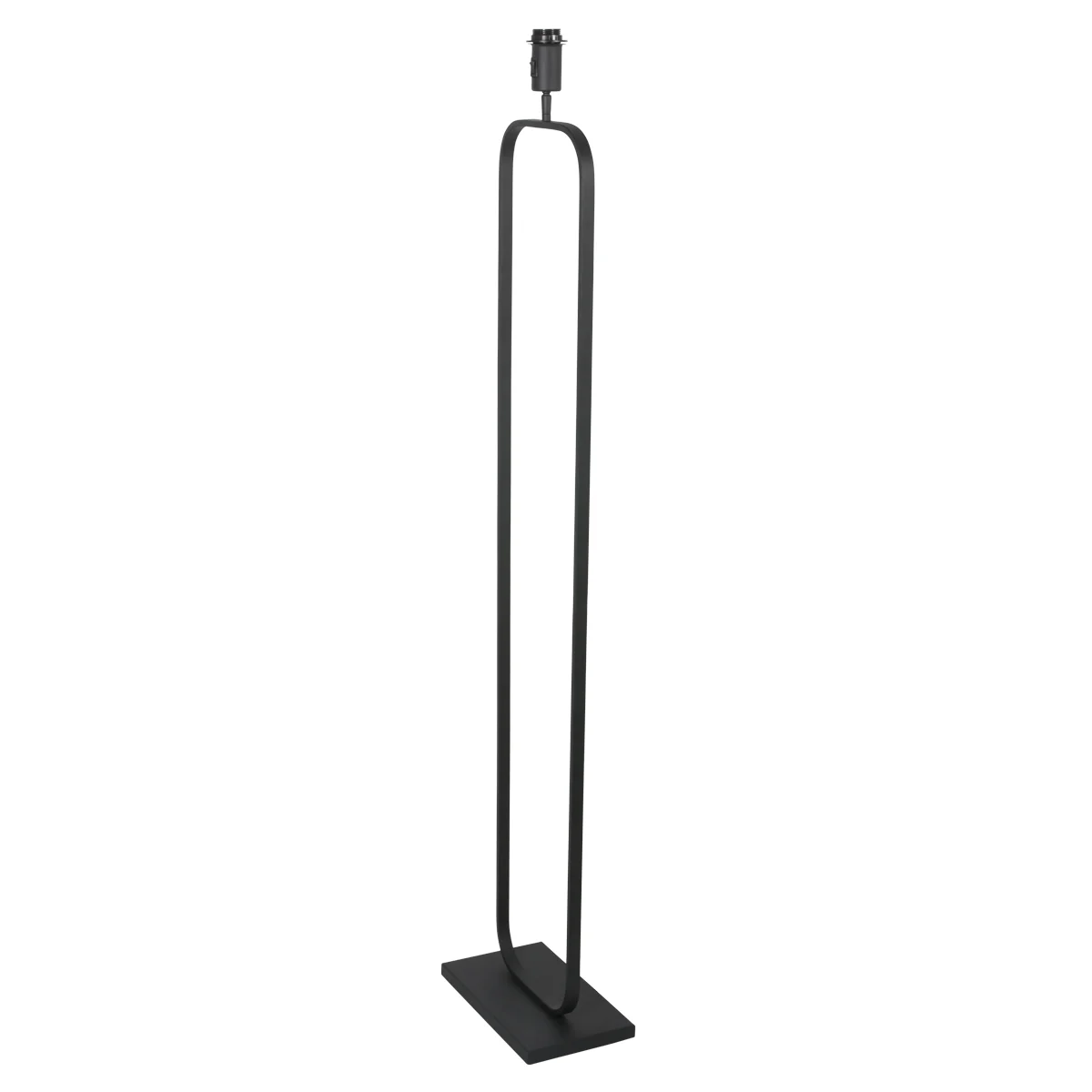 Lámpara de pie negra sin pantalla diseño elegante Steinhauer Stang