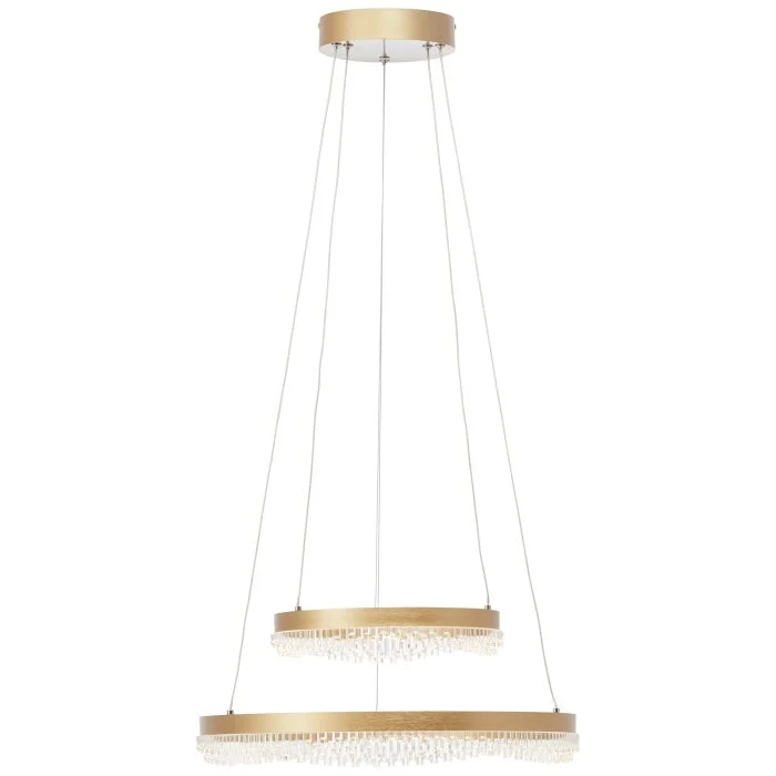 Lámparas Brilliant Aurora Lámparas colgantes LED dorado, 1 luz, Mando a distancia