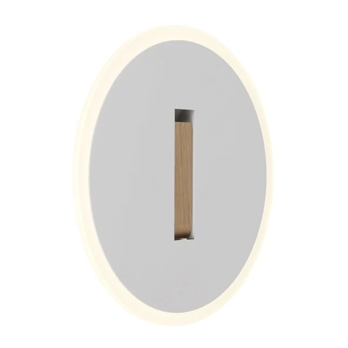 Lámparas Globo Lighting Avery Apliques LED marrón oscuro, Blanca, 1 luz