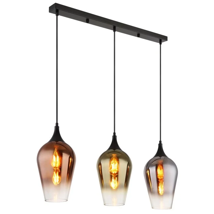 Lámparas Globo Lighting Lavus Lámparas suspendidas Negro, 3 luces