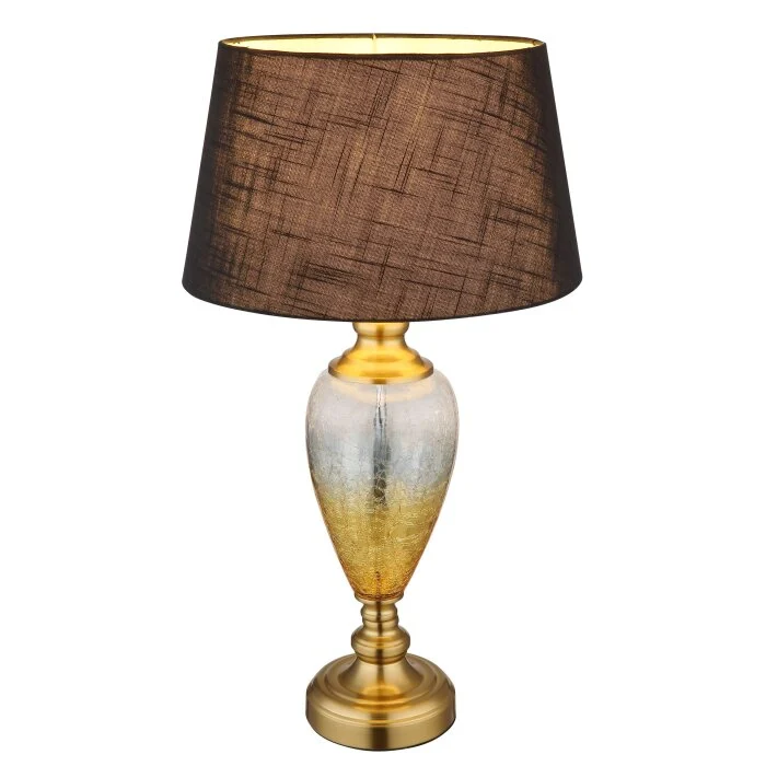 Lámparas Globo Lighting Leila Lámparas de mesa Latón antiguo, Transparente, claro, 1 luz