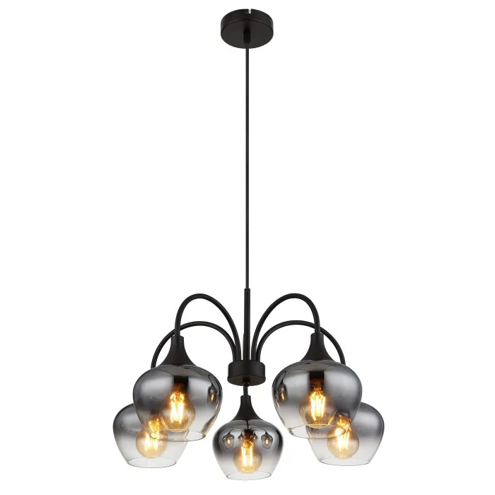 Lámparas Globo Lighting Maxy Lámparas suspendidas Negro, 5 luces