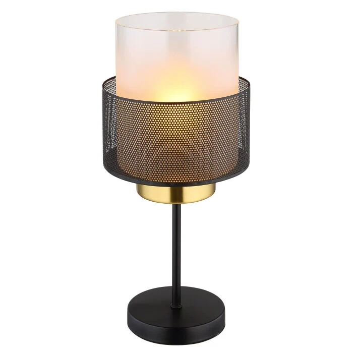 Lámparas Globo Lighting Olga Lámparas de mesa dorado, Negro, 1 luz