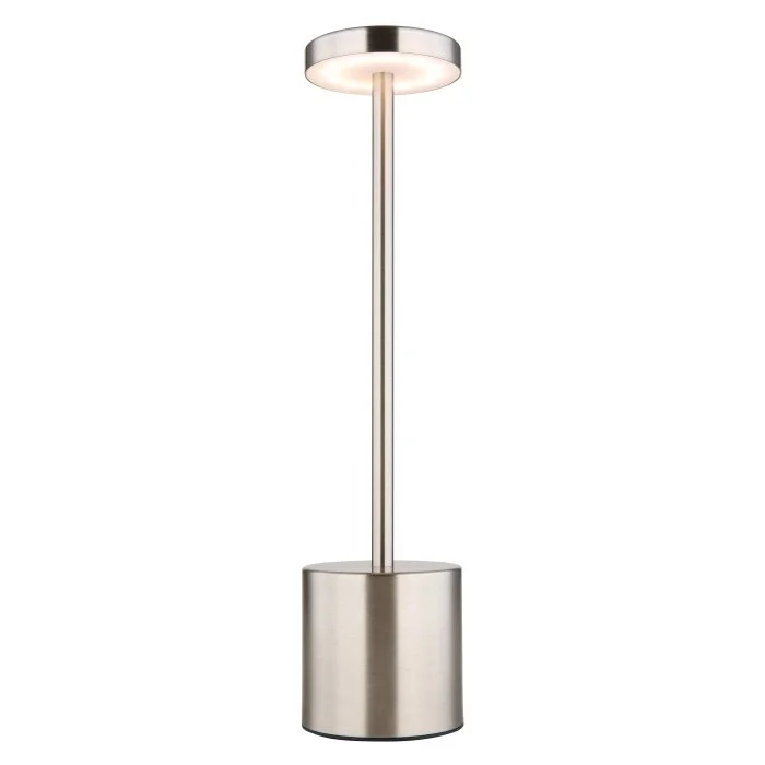 Lámparas Globo Lighting Polina Lámparas de mesa LED Níquel-mate, 1 luz