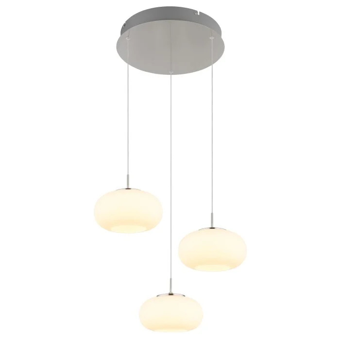 Lámparas Globo Lighting Quintara Lámparas suspendidas LED Níquel-mate, 1 luz