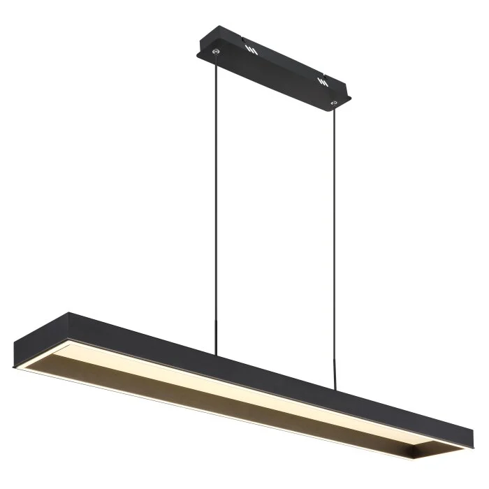 Lámparas Globo Lighting Sola Lámparas suspendidas LED Negro, 1 luz, Mando a distancia