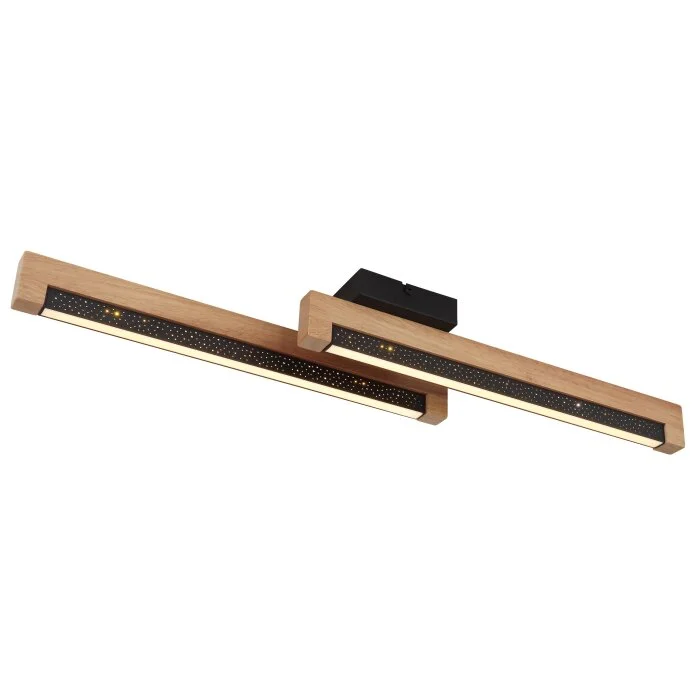 Lámparas Globo Lighting Starla Plafones LED marrón oscuro, Negro, 1 luz