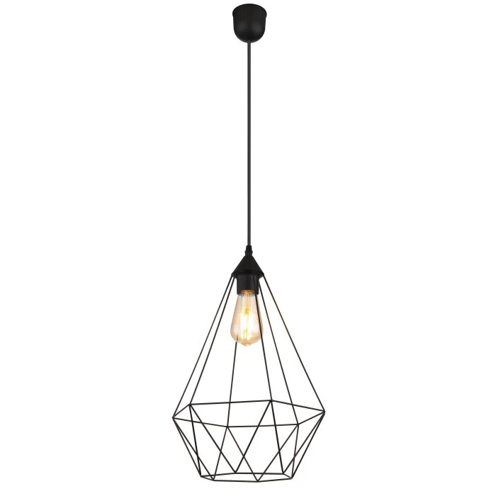 Lámparas Globo Lighting Zachary Lámparas suspendidas Negro, 1 luz