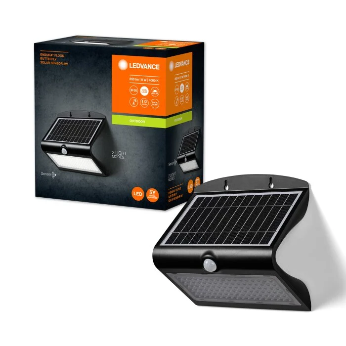 Lámparas Ledvance Endura Detector de movimiento LED Negro, 1 luz