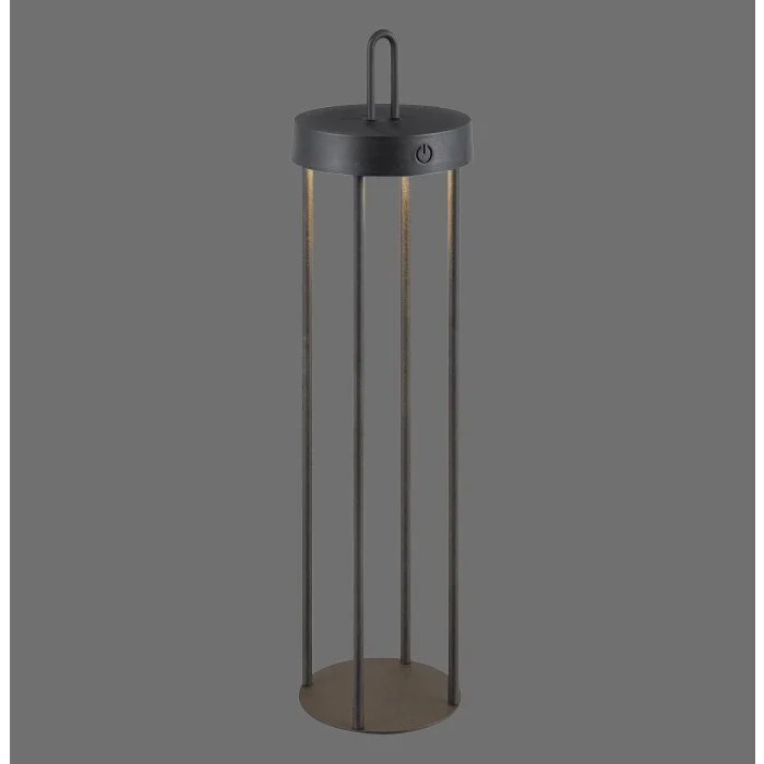 Lámparas Leuchten Direkt ANSELM Lámpara de pie LED Negro, 1 luz