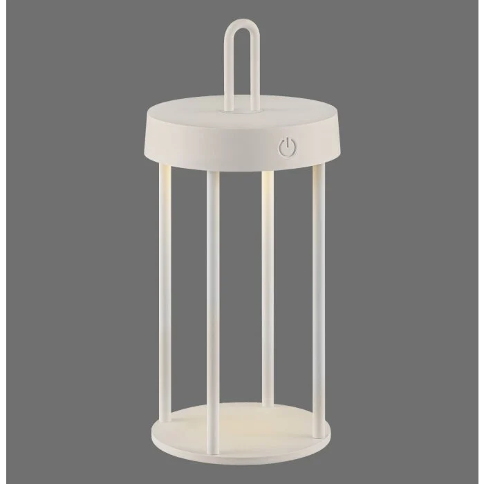 Lámparas Leuchten Direkt ANSELM Lámparas de mesa LED Gris, 1 luz