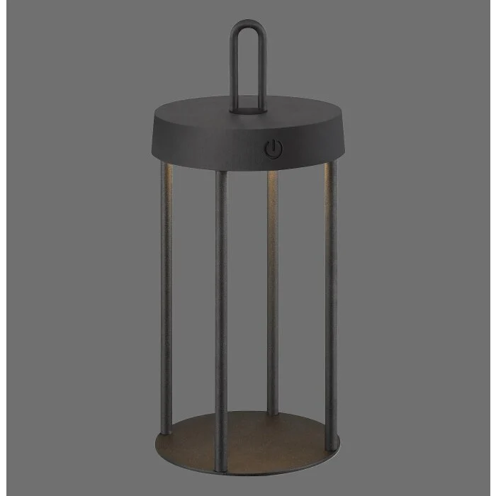Lámparas Leuchten Direkt ANSELM Lámparas de mesa LED Negro, 1 luz