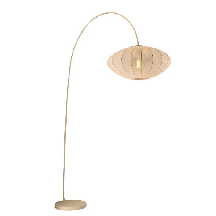 Lámparas Lucide CORINA Lámpara de pie, Lámparas de pie tipo arco Beige, 1 luz