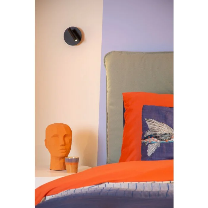 Lámparas Lucide JOLIJN Apliques LED Negro, 1 luz