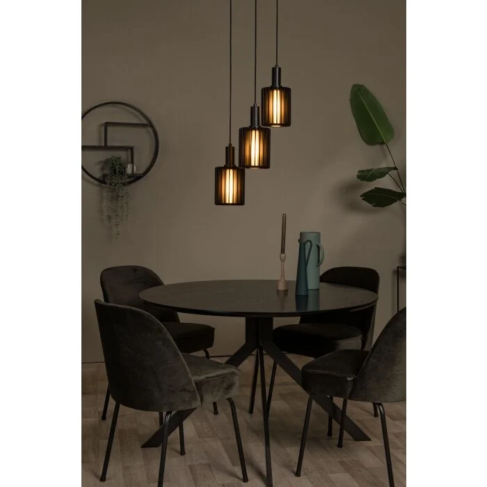 Lámparas Lucide LAMBRES Lámparas colgantes Negro, 3 luces