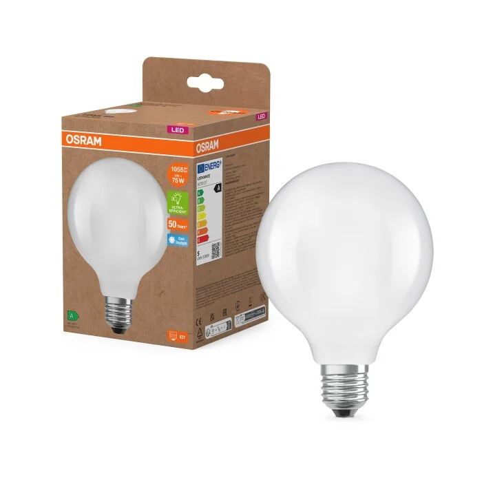 Lámparas Osram E27 5 Watt blanco luz diurna 1055 Lumen
