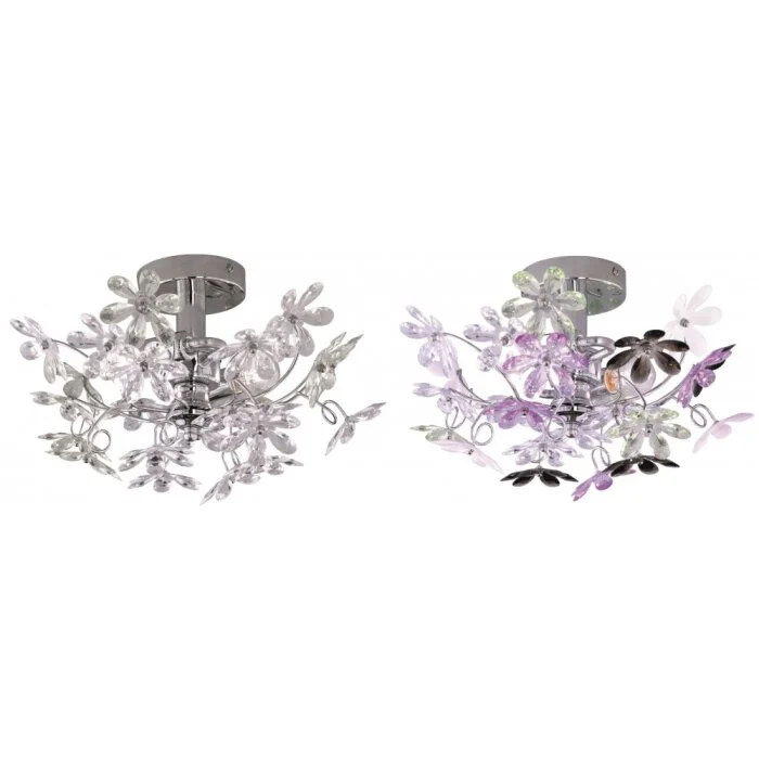 Lámparas Reality FLOWER Apliques Cromo, 2 luces