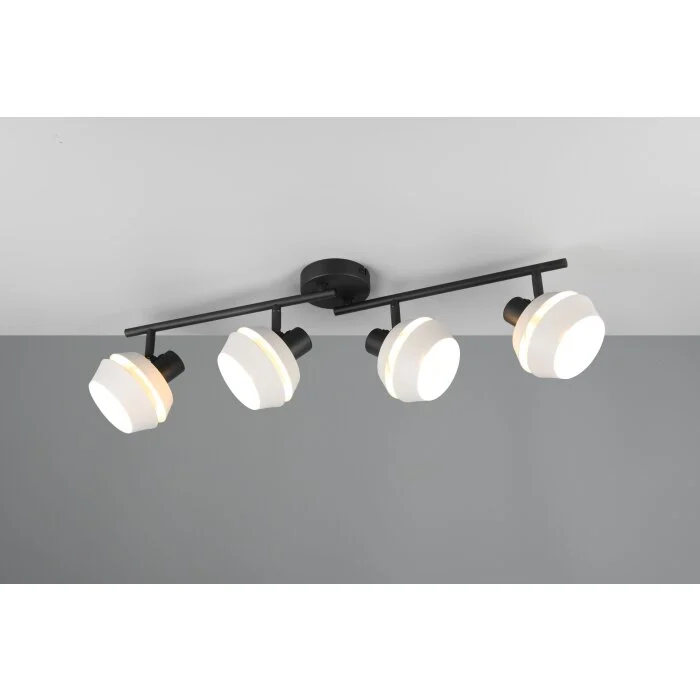 Lámparas Reality Isla Spot techo Gris, 4 luces