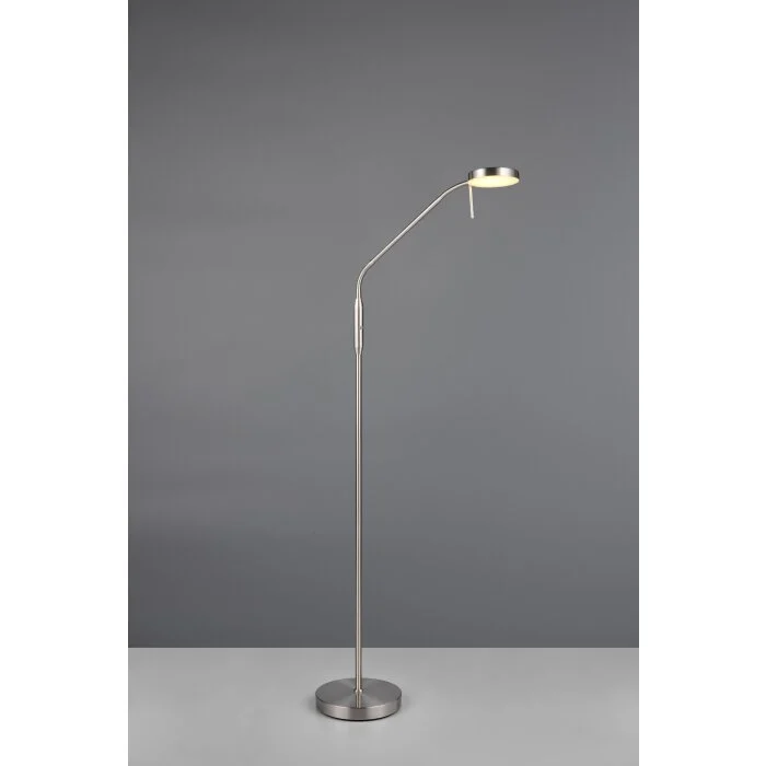 Lámparas Reality Moreno Lámpara de pie LED Níquel-mate, 1 luz