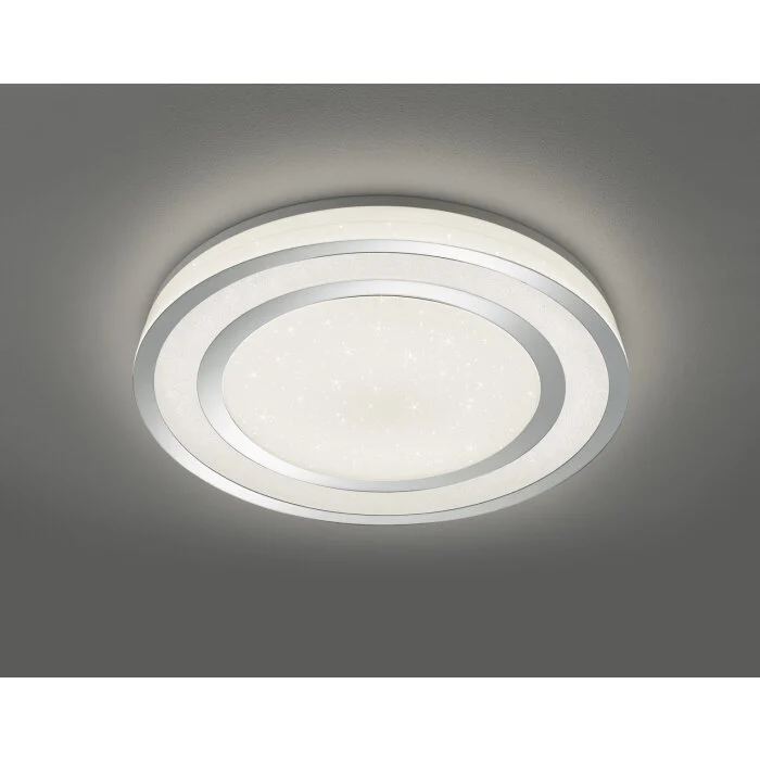Lámparas Reality NORIAKI Plafones, Spot techo LED Cromo, 1 luz, Mando a distancia