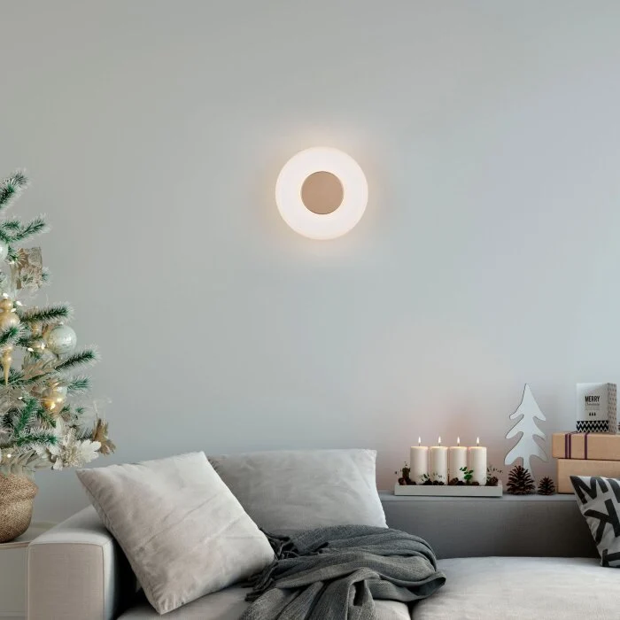 Lámparas Trio Celeste Apliques LED Marrón, 1 luz