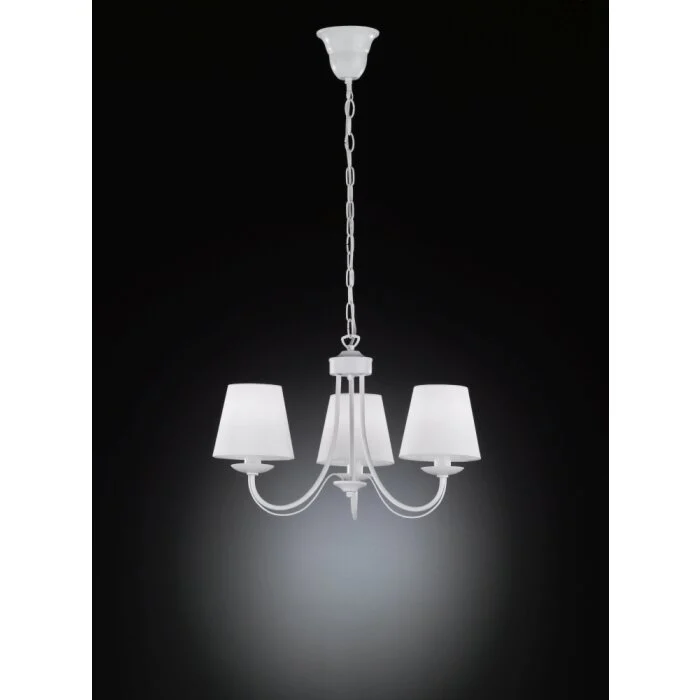 Lámparas Trio Cortez Corona Blanca, 3 luces