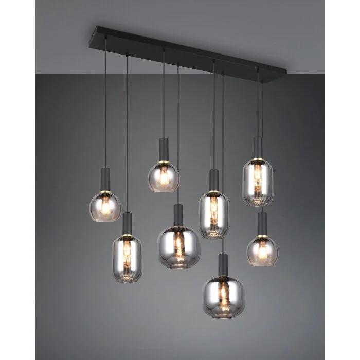 Lámparas Trio Diva Lámparas colgantes Negro, 8 luces