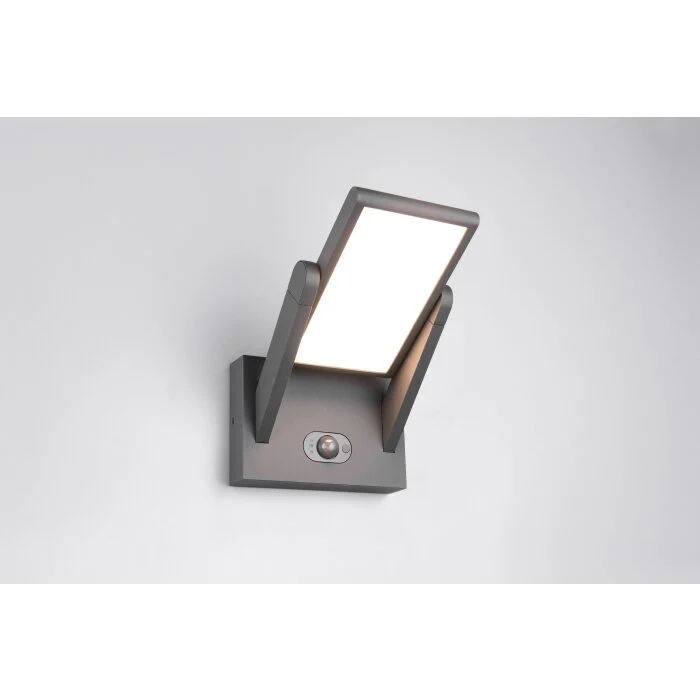 Lámparas Trio Malawi Apliques LED Antracita, 1 luz, Sensor de movimiento