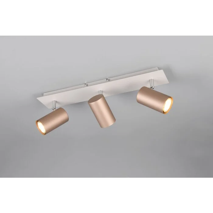 Lámparas Trio Marley Spot techo Marrón, 3 luces