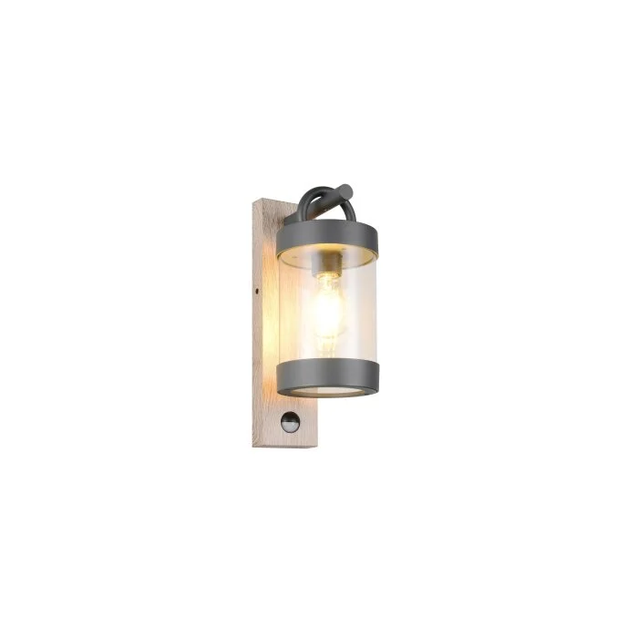 Lámparas Trio Sambesi Apliques Madera clara, 1 luz, Sensor de movimiento