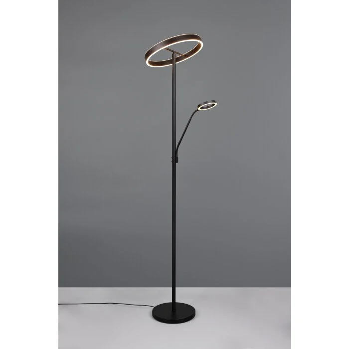 Lámparas Trio Willis Lámpara de pie LED Negro, 2 luces