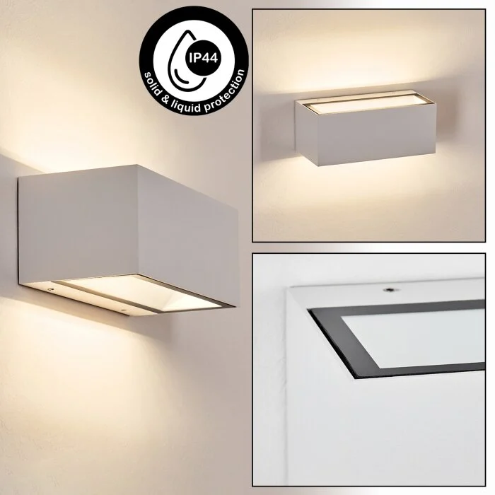 Lanor Aplique de exterior, Lámpara Up & Down, Apliques LED Blanca, 1 luz
