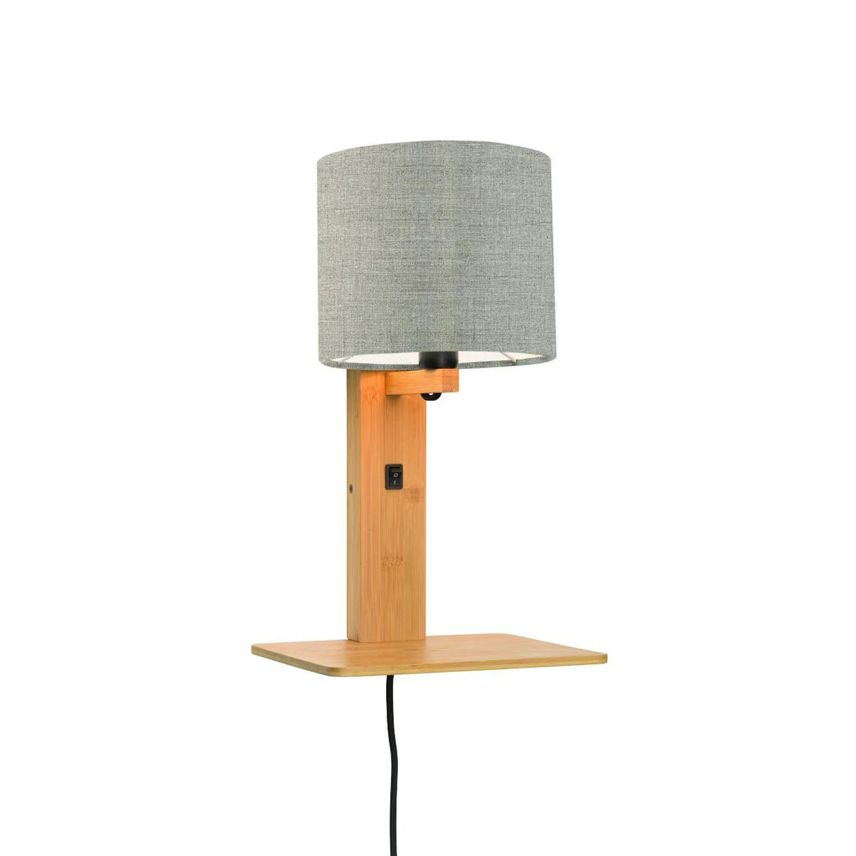 Lámpara de pared con plataforma gris plomo natural GOOD & MOJO Andes