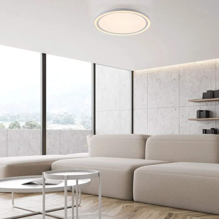 Leuchten Direkt BEDGING Lámpara de Techo LED Blanca, 2 luces