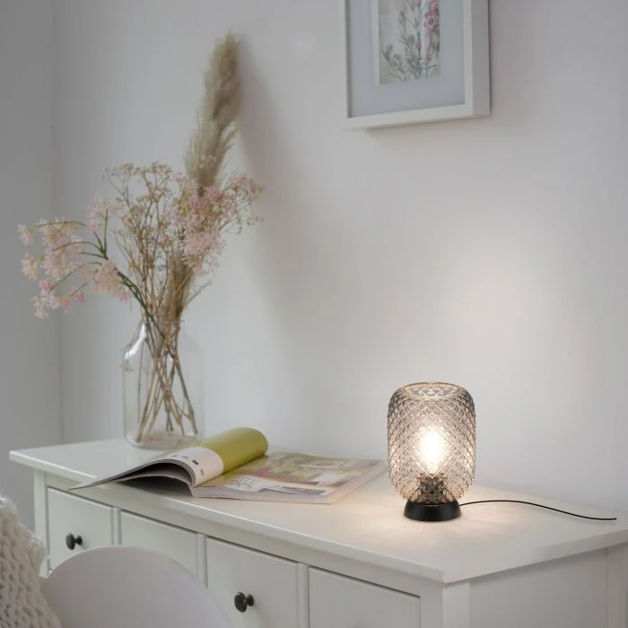 Leuchten Direkt REISHI Lámpara de mesa Negro, 1 luz